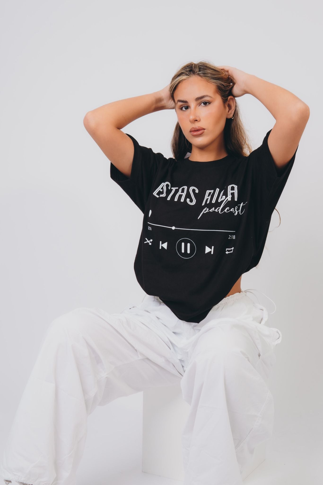 ESTÁS RICA: Playera Oversized